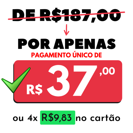 Oferta exclusiva pra hoje! Compre agora.